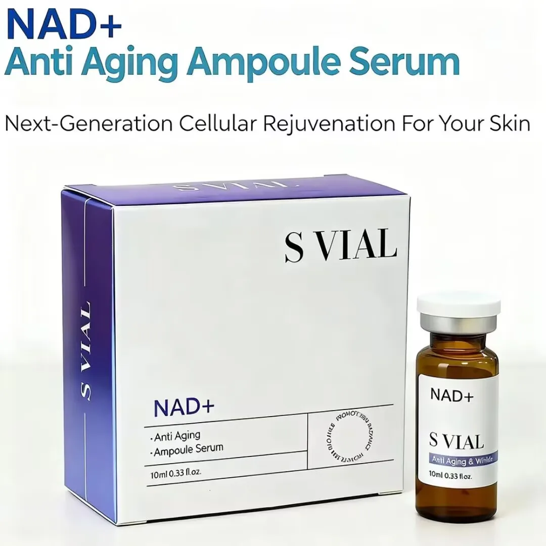 Sérum Facial Não Oleoso NAD+PDRN, Melhora a Elasticidade e Textura da Pele, Reparação Diária, Hidratação, Alívio da Vermelhidão, 10ML