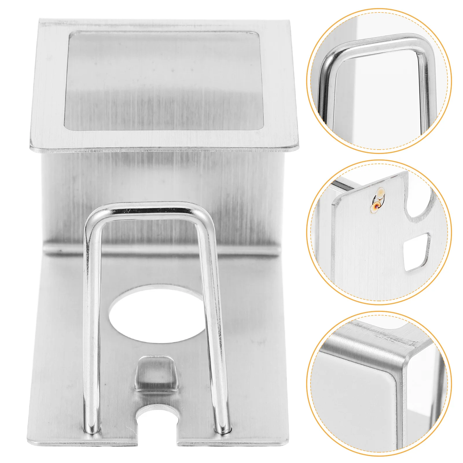 

Stainless Steel Wall Mounted Toothbrush Holder Bathroom Organizer Razor Cup Toothbrush Holder Shaving Brush Stand