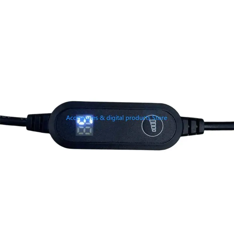 77JD Small 5V USB To 12V Vehicle Outlet Power Cord With Display For Travel
