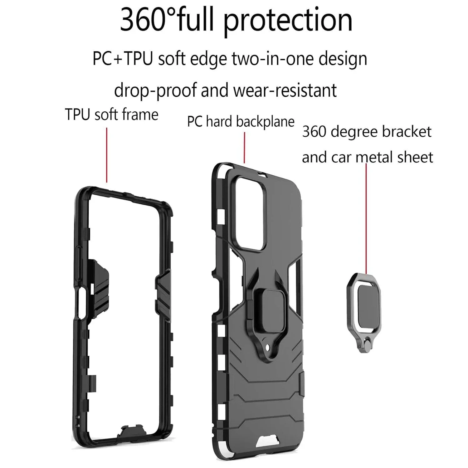 Kickstand Phone Case For Honor X9c Smart X9b Magic 7 Lite Magic 6 Cover With Ring Magnetic Bracket Shell Fundas Coque