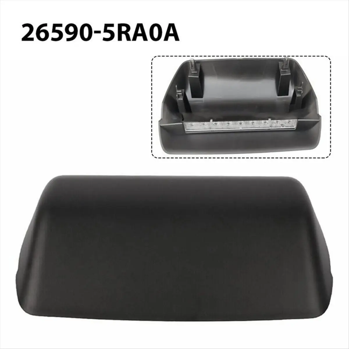 Compatible Car High Mount Brake Light Rear Stop Lamp 26590-5RA0A 26590-5R60A for KICKS P15X 2017-2021 3Rd Level Brake Light