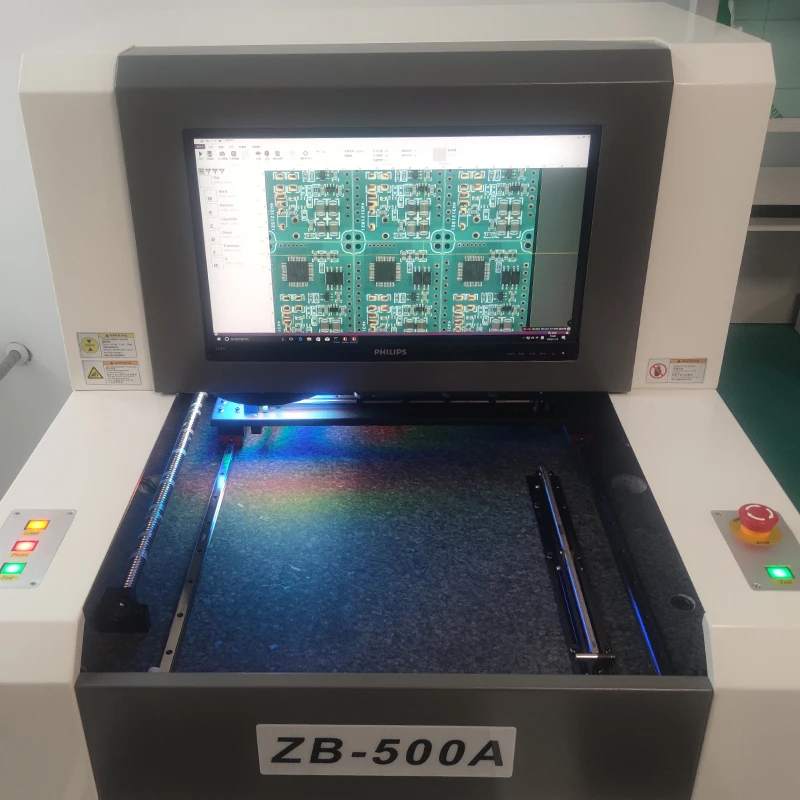 เครื่องตรวจจับออปติคอลแบบอัตโนมัติอุปกรณ์ตรวจจับแพทช์ PCB เครื่องตรวจจับออปติคอลแบบ ZB-500A
