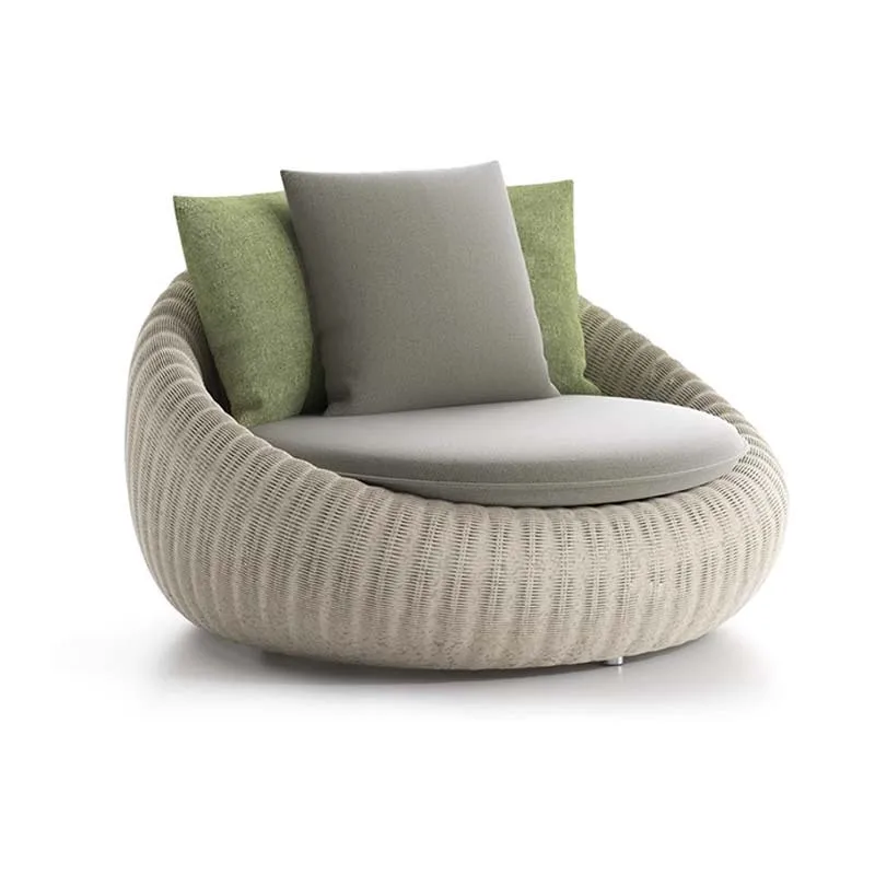 

Outdoor curved sofa combination courtyard hotel open-air garden creative sofa circular leisure rattan sofa