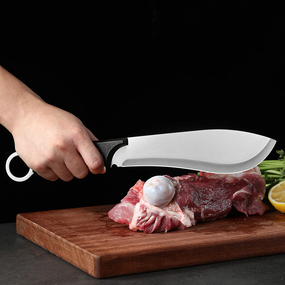 Household stainless steel meat cutting knife pork division knife knife knife knife butcher knife killing pig and bone knife ﻿