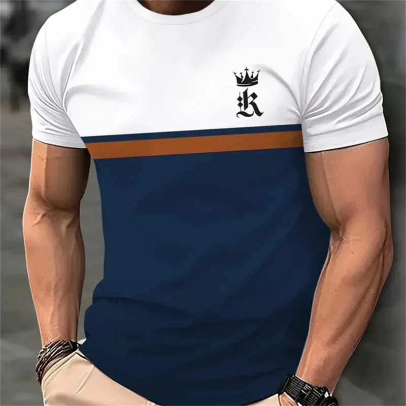 Nadruk w litery T-Shirt dla mężczyzn Fitness sport męska koszulka Casual sport Trend T-Shirt Street Hip-Hop luźny krótki rękaw Top