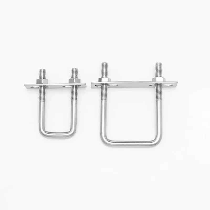 

Right Angle Bolt with Baffle 304 Stainless Steel U Shaped Screw Square Clamp