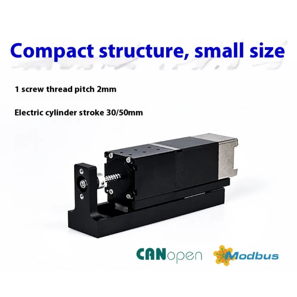 Silinder Elektrik Terintegrasi Kompak, Aktuator Linear Berkinerja Tinggi dengan Langkah 2mm dan Komunikasi CANopen & RS-485