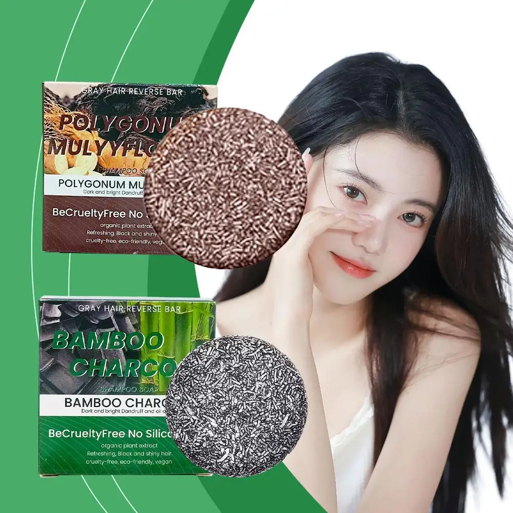 

Polygonum Essence Hair Darkening Shampoo Soap Natural Organic Hair Anti Reverse Loss Hair Gray Shampoo Formula Care Mild Ha P7Y4