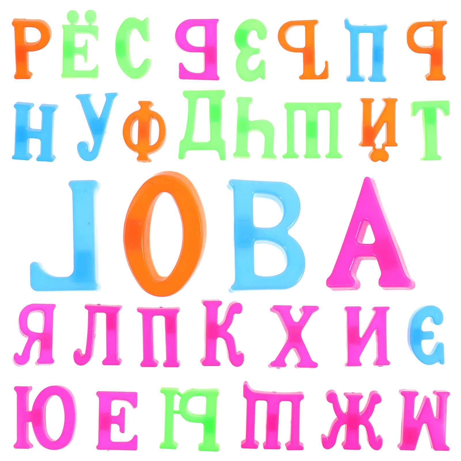 2 conjuntos de plástico magnético carta adesivo alfabeto russo aprendizagem geladeira decoração brilhante colorido educacional crianças geladeira