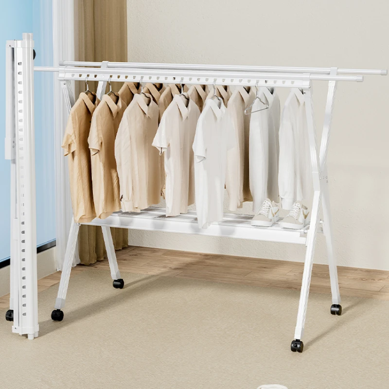 

Clothes hanger, household, floor stand, folding balcony, retractable indoor bed, baby cooling clothes drying rack