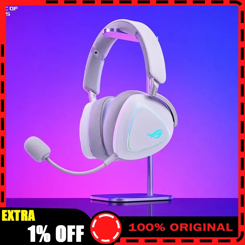 

Беспроводные наушники ROG Prism2 с эффектом объемного звука 7.1, 50-мм диафрагмы с титановым покрытием, игровая гарнитура, легкие, аксессуары для ПК