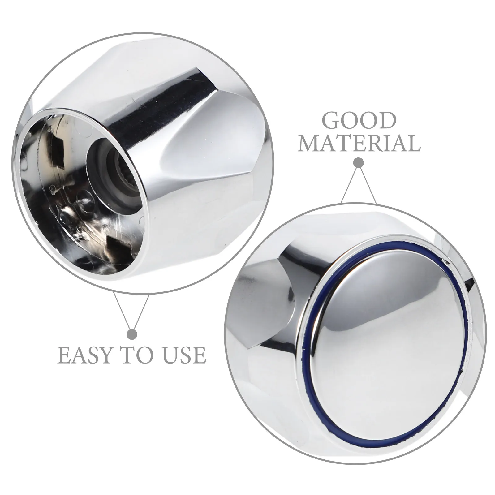 1Set Water Heater Accessories Hot Cold Water Knobs Replacement Shower Bathtub Faucet Handles Square Stem Bathroom Kitchen view 5