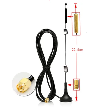 12dBi WIFI anten 2.4G / 5.8G Dual Band manyetik baz anten SMA erkek yönlendirici kamera sinyal güçlendirici için 1.5M 3m kablo ile