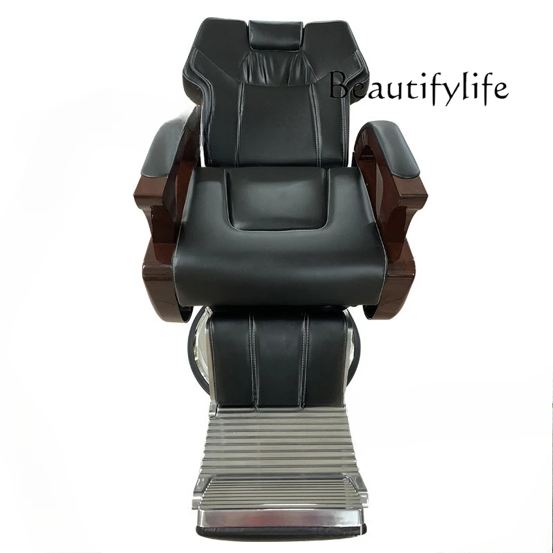 

Barber chair, special lift for hair salon, can put down the high-end designer model, fashionable and simple new model