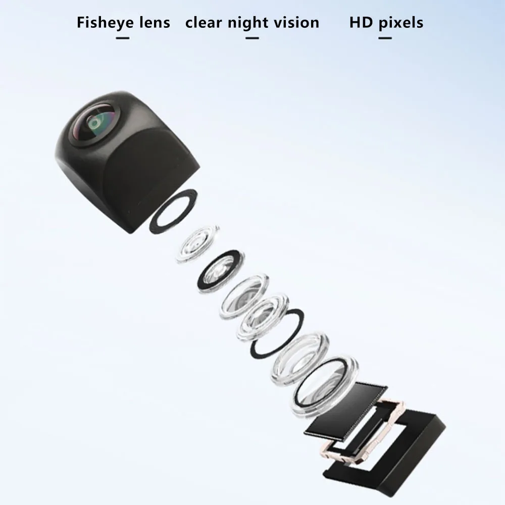 Car universal reversing camera dynamic line, AHD CCD high-definition night vision, precise dynamic guide line
