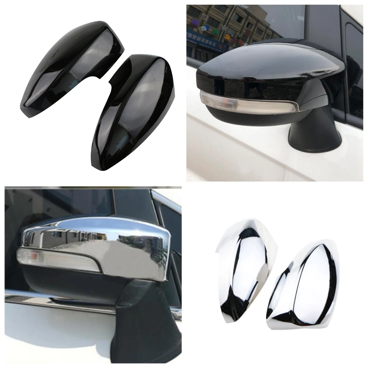 For Ford Kuga Escape Ecosport 2013-2019 Outer Rearview Mirrors Cover Side Rear View Mirror Shell Housing Color Painted