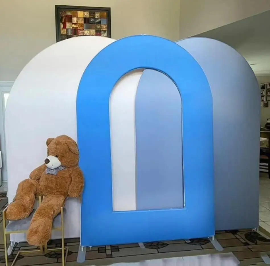 

5x7ft Open Arch Wall Backdrop Stand Frame Hallow Chiara Background for Kids Birthday Baby Shower Wedding Party Decoration