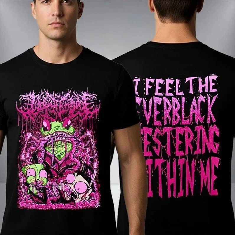 

Invader Graphic Tee for Men and Women, Dual-Sided Design