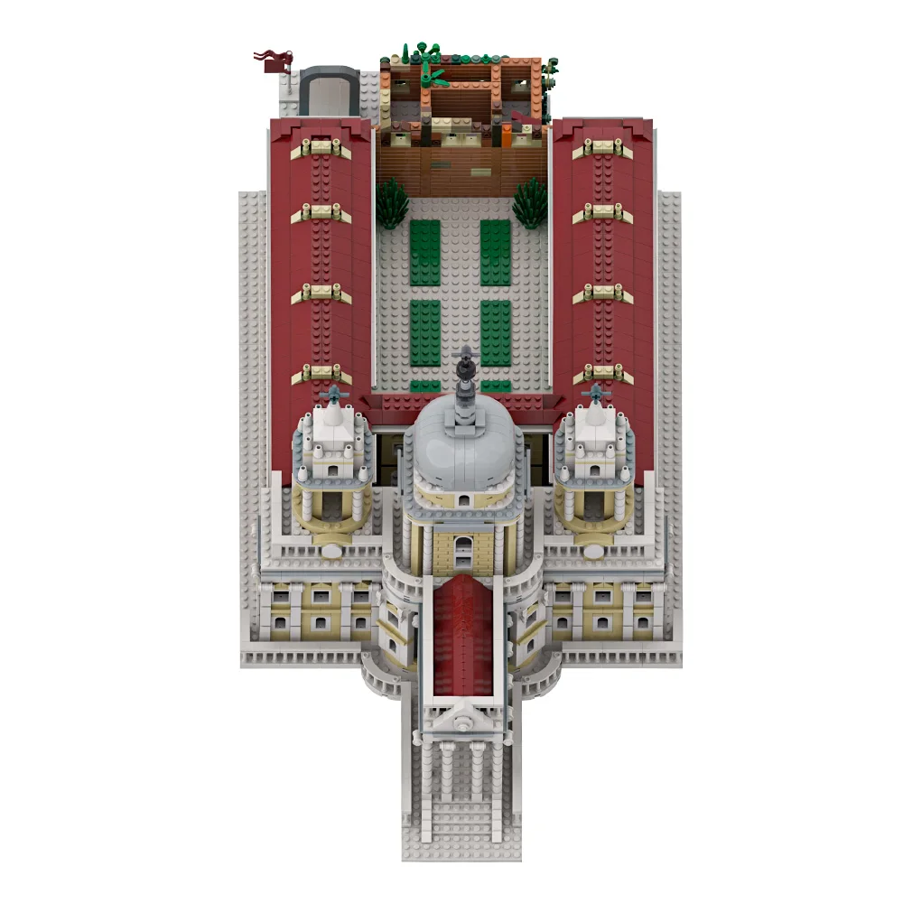 Gobricks MOC Medieval Basilica di Superga Bricks Model The Savoy family Basilica di Superga Street view Building Blocks Toy Gift