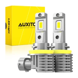 AUXITO 2Pcs H8 H11 LED Canbus Fog Head Light for Skoda Audi BMW Ford Fiesta Nissan Toyota VW Polo Dual Color White Golden Yellow