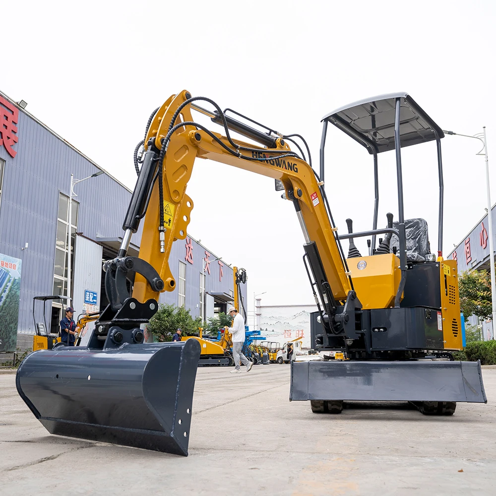 Tür zu Tür 1 Tonne 1,5 Tonnen kleiner Crawler größer 1000kg Micro Pelle 1500kg Mini bagger für den Verkauf in USA Lager