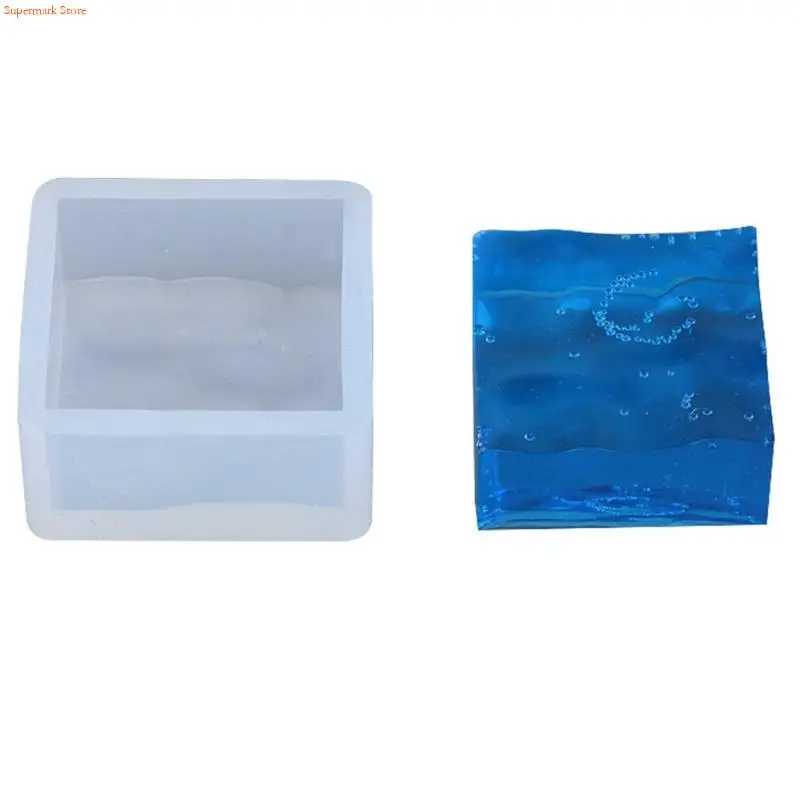 

E06E эпоксидная смола, рябь в форме воды, кулон, силиконовая форма, инструмент для изготовления ювелирных изделий