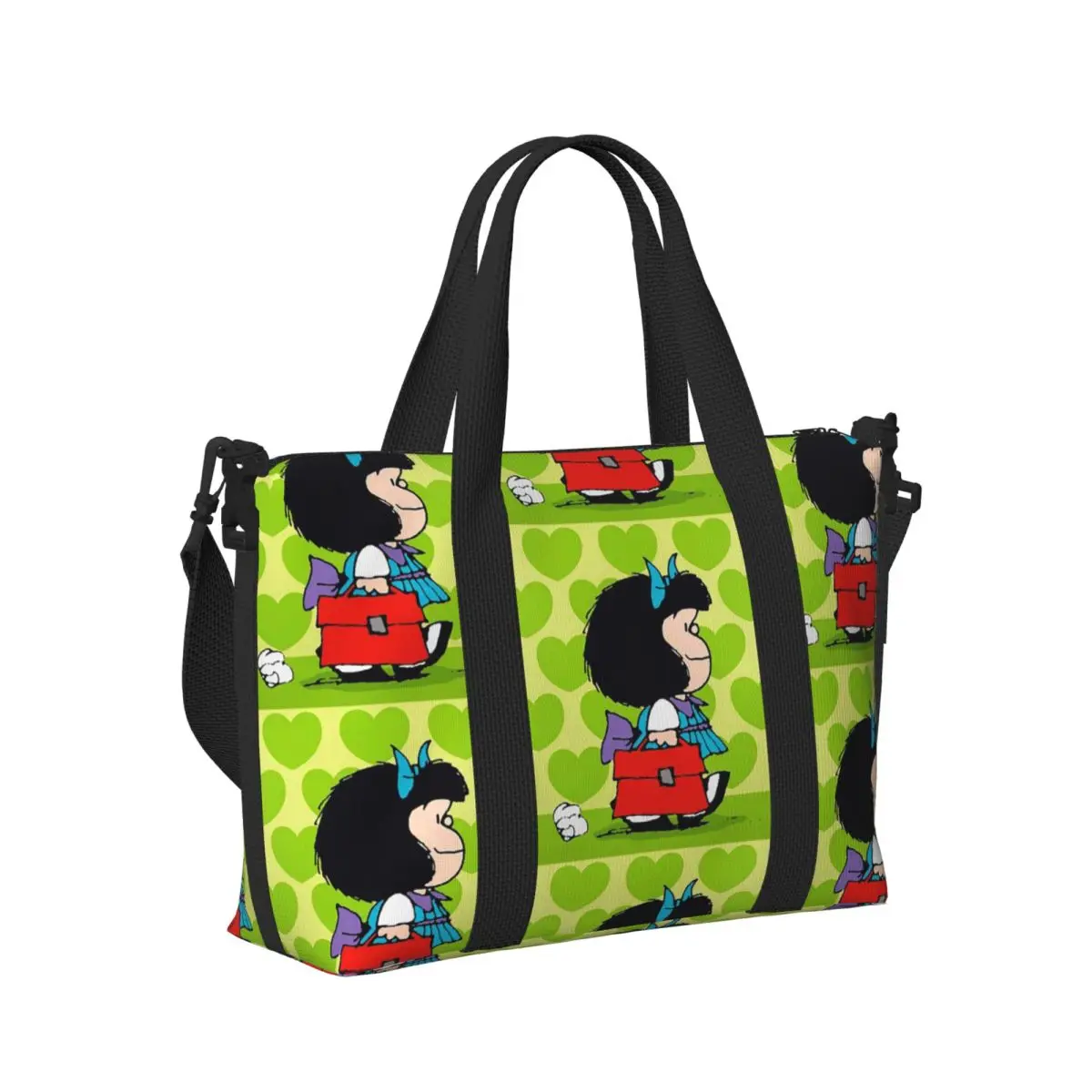 

M-Mafalda-S Anime Beach Travel Bag Large Capacity Tote Bags for Gym Yoga Women Shopping Duffle Shoulder Bag