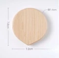 Portable Folding Make-Up Mirror Simple Beautiful Walnut Small Mirror Creative Mini Sliding Cover Hand-Held Make-Up Mirror