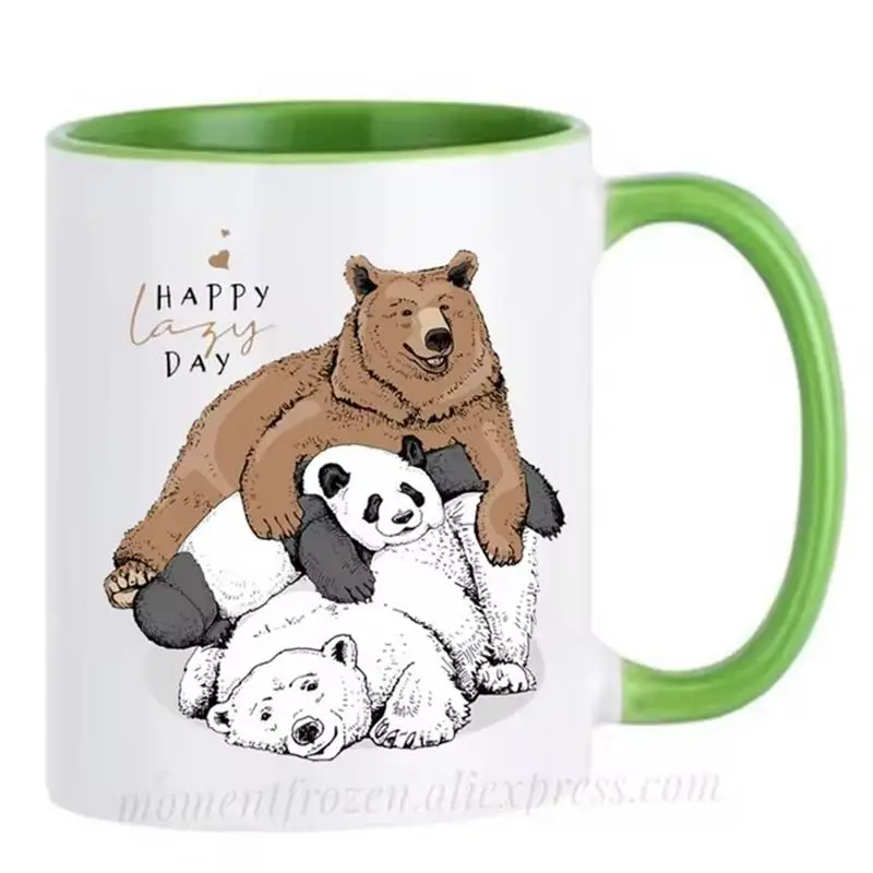 

Cute Panda Coffee Mug Bear Mugs Drinkware Coffeeware Teaware Tableware Ceramic Tea Cups for Men, Friend Gifts