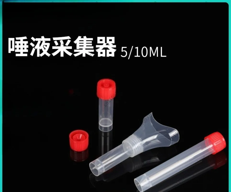 100pcs Collection Kit With Funnel,  Sample Collector Saliva Sampling Tube, Laboratory Nucleic Acid Test Consumables