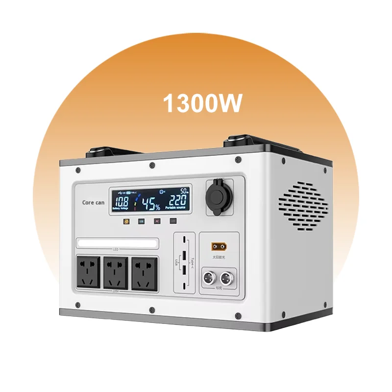 

Large Capacity 220V Portable Power Bank MPPT LiFePO4 Battery Pure Sine Wave Remote Control Outdoor Camping Car Vending Home Use