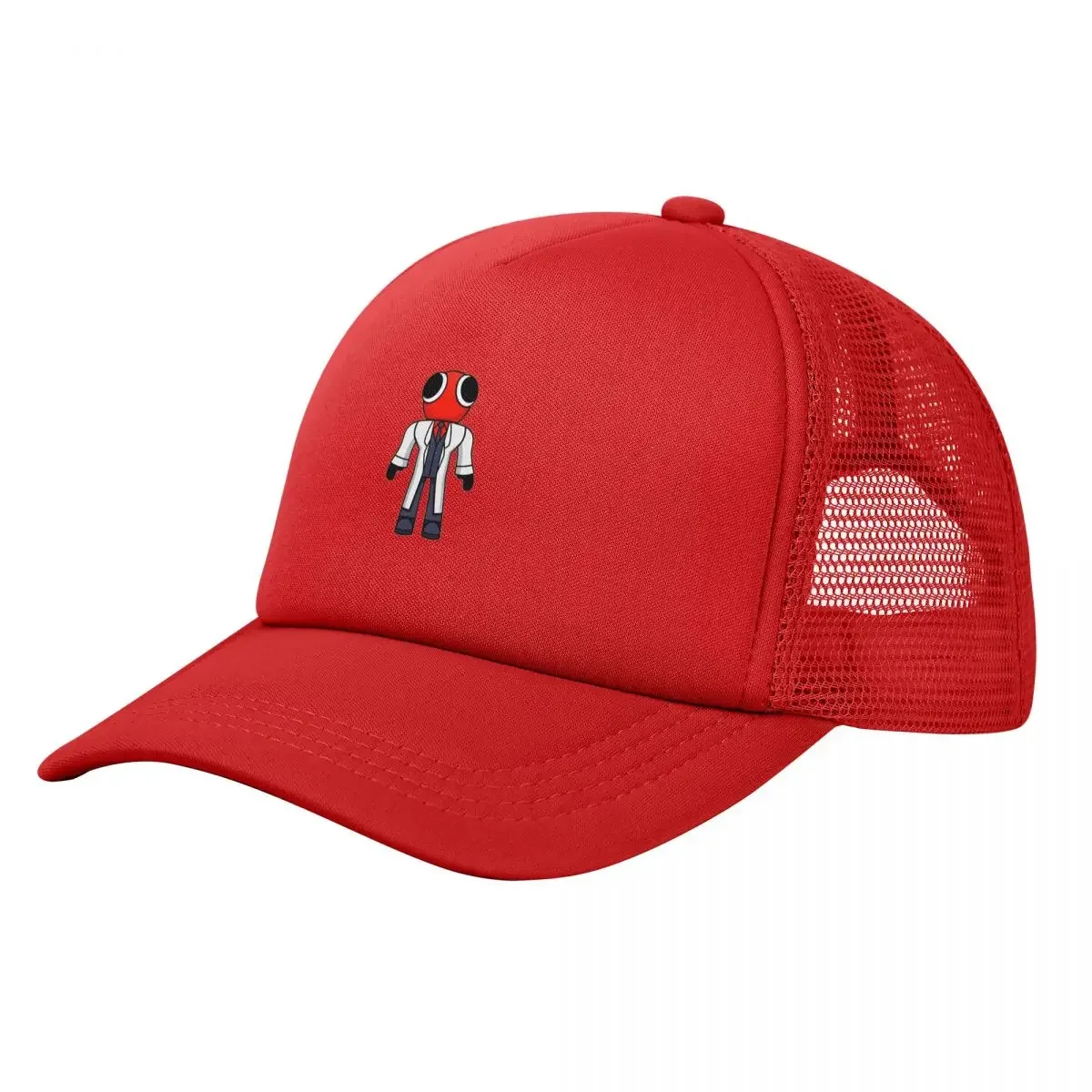 Red Scientist Rainbow Friend Mesh Baseball Caps Snapback Fashion Baseball Hats Breathable Casual Casquette Outdoor Unisex