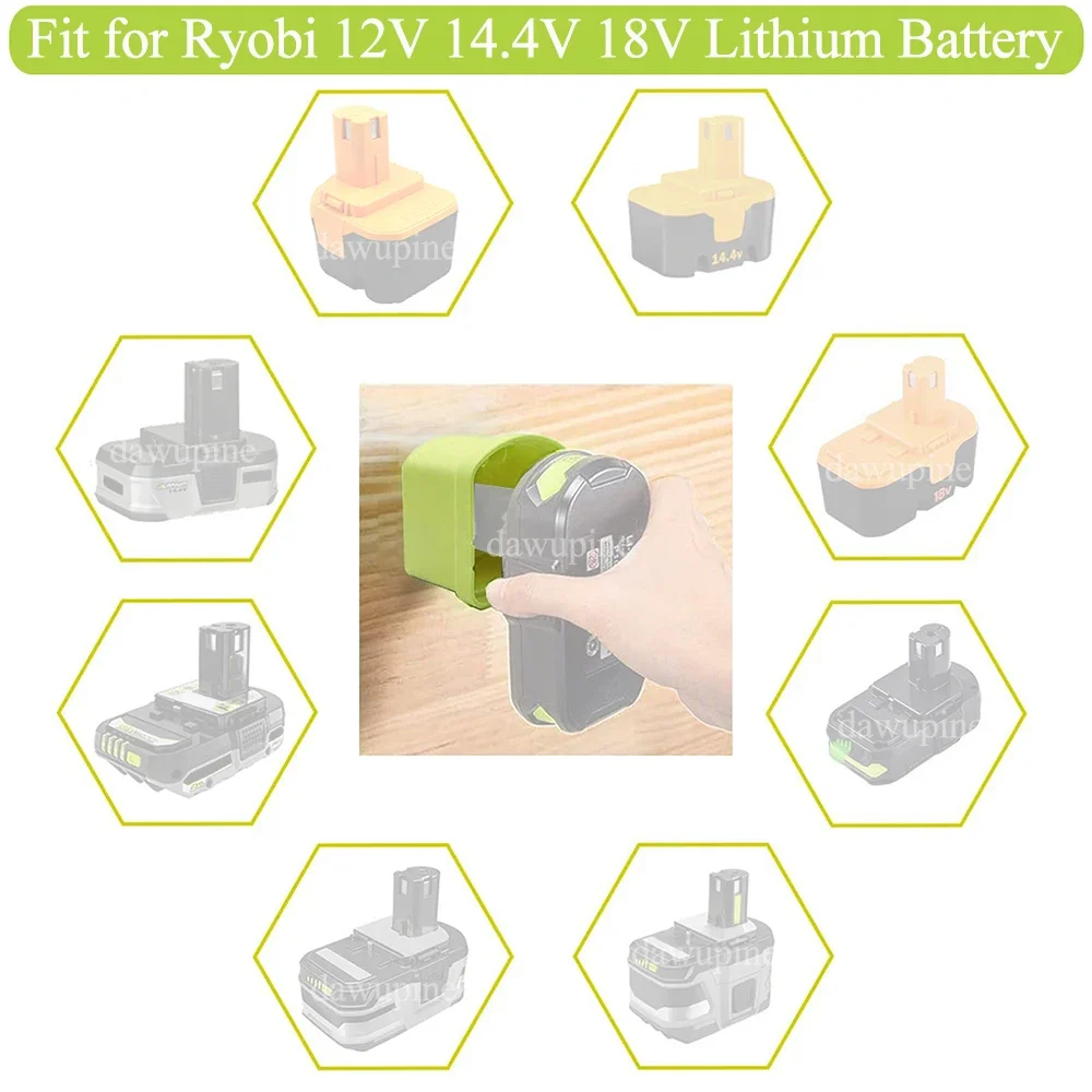P107 P108 Storage Fixed Bracket Installation Base Display Holder Rack Buckle For Ryobi 12V 14.4V 18V One+ Ni-cd Li-ion Battery