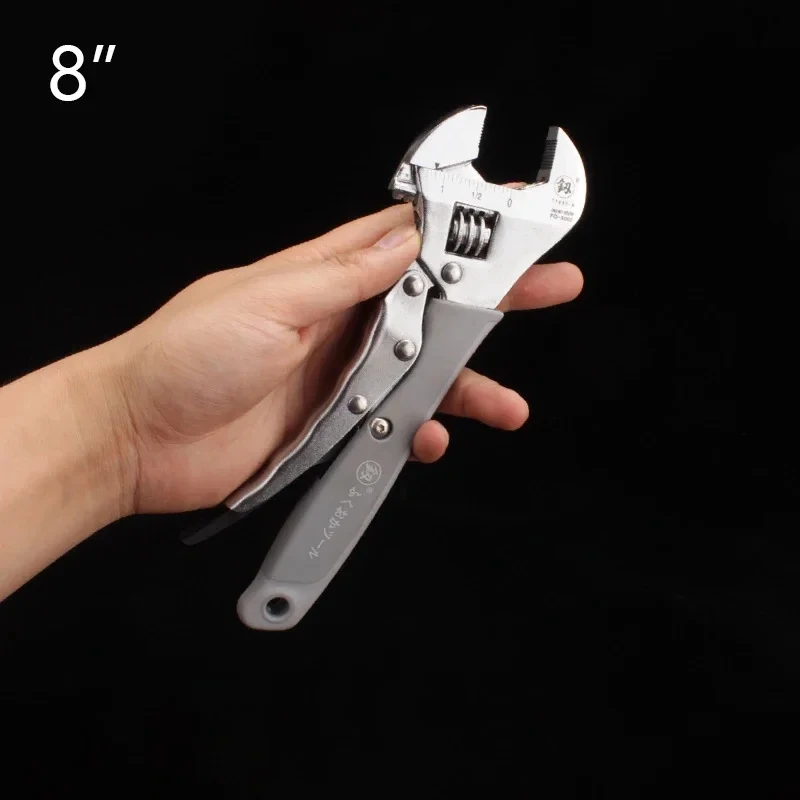 Industrieller, einstellbarer Schraubenschlüssel mit 30–33 mm Öffnung, universeller Schraubenschlüssel aus Kohlenstoffstahl, mechanisches Werkzeug für die Handreparatur in der Werkstatt. – Detail 7