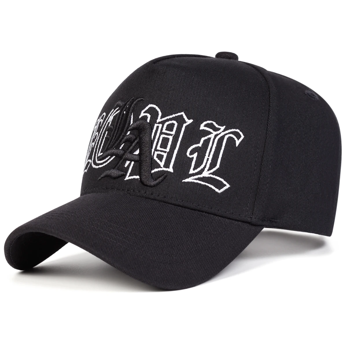 Unisex Gothic LA Stickerei Baseballkappen Frühling Herbst Outdoor Verstellbare Freizeithüte Sonnenschutzhut Sportkappe