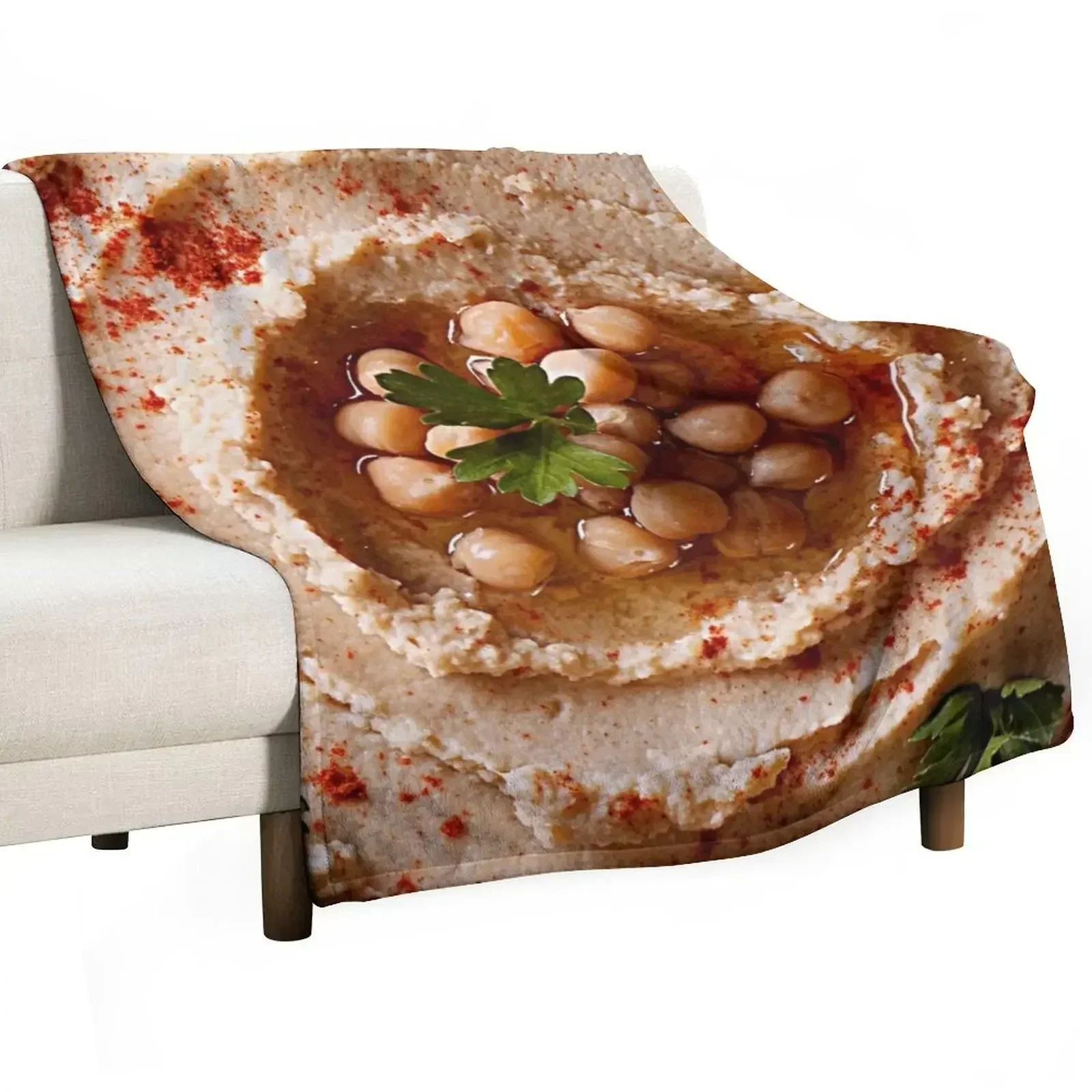 

Hummus Throw Blanket Stylish Warm Blanket for Living Room Bedroom