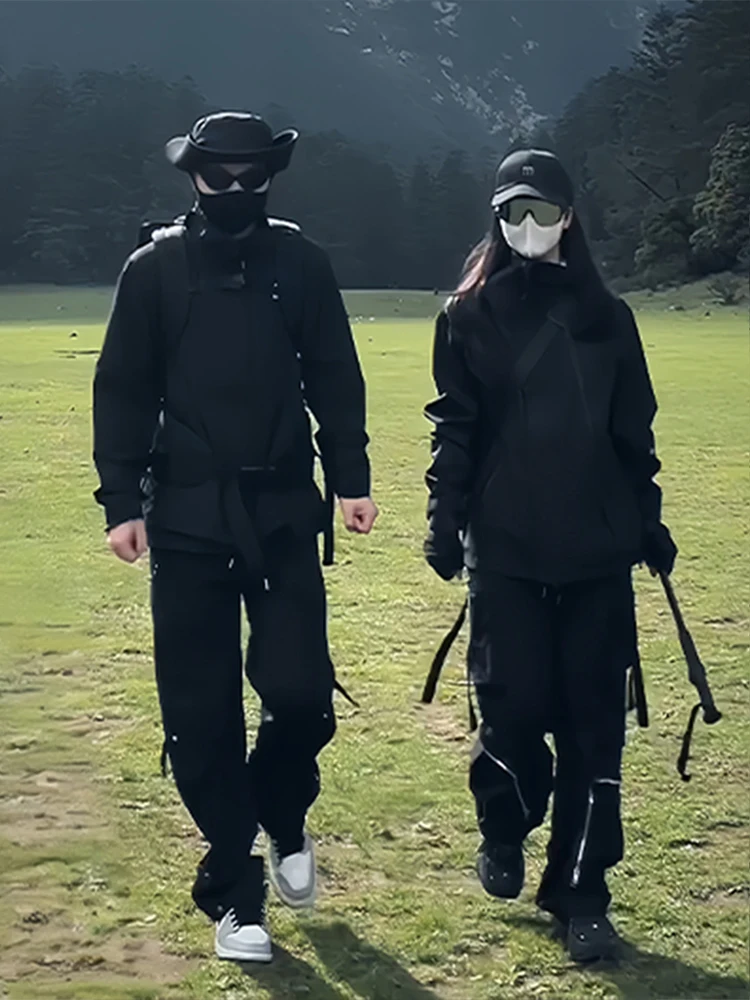 

Мужские брюки American Sle Qui Dry для походов, активного отдыха, альпинизма и путешествий, повседневные, прямого кроя, черные, в стиле Samurai Jaet Set