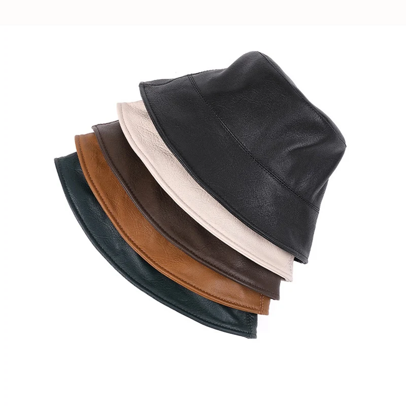 

Новая женская кепка-ведро из овчины, тонкая складная повседневная шляпа для офиса, весна-осень, уличный солнцезащитный козырек, стильная рыбацкая шляпа