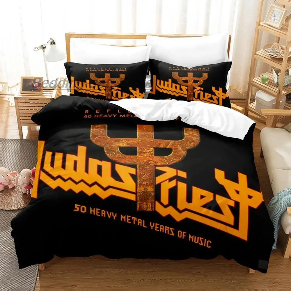 Judas Priest Bedding Set Single Twin Full Queen King Size Bed Set Aldult Kid Bedroom Duvetcover Sets 3D Print bed sheet set