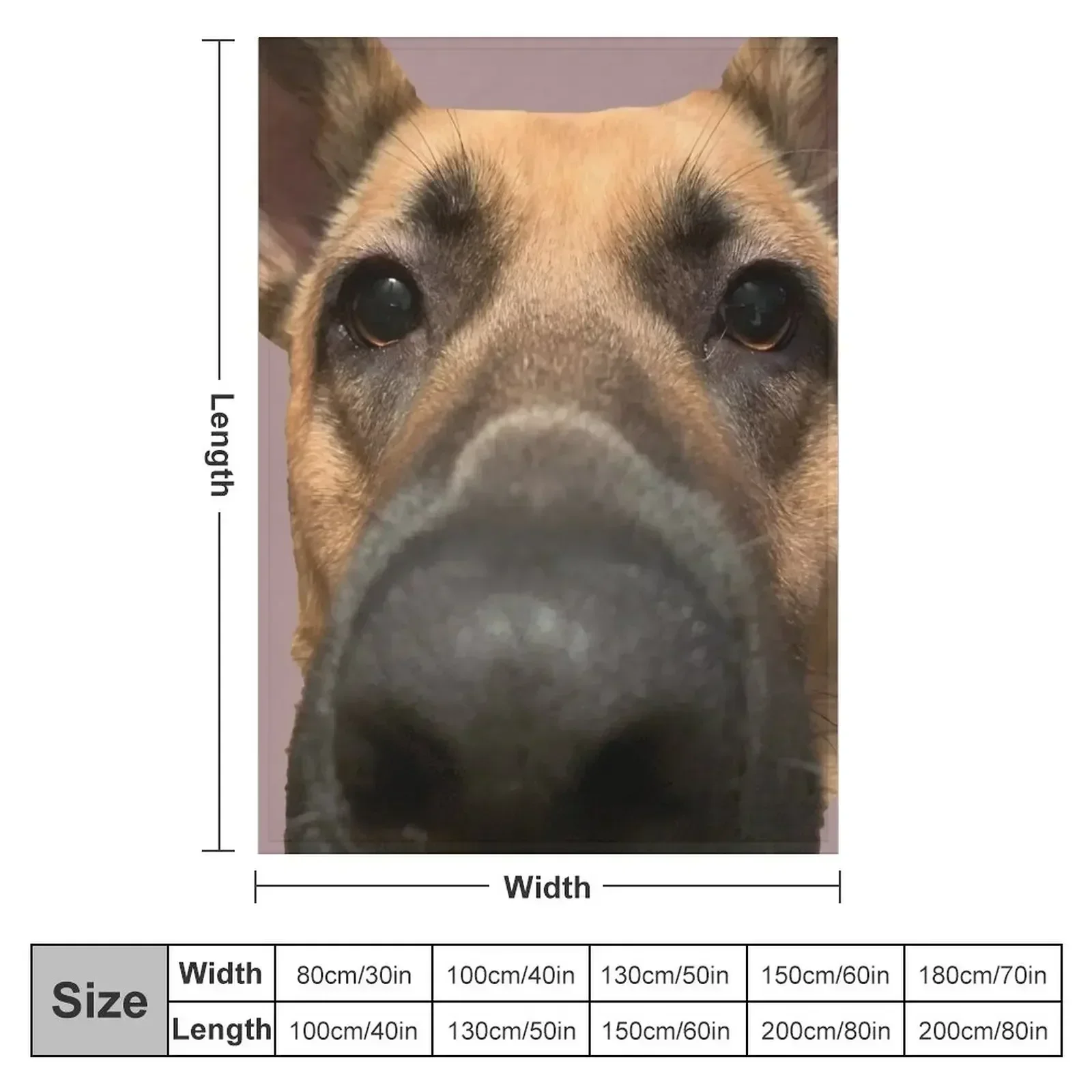 German Shepherd Throw Blanket Giant Sofa Flannel Fabric Extra Large Throw heavy to sleep Furrys Soft Plaid Blankets