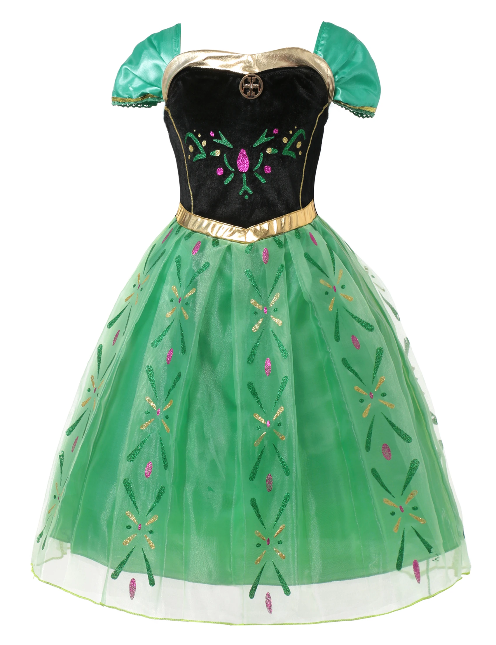 Disney Frozen Elsa Anna Costume For Kids Girl Fancy Birthday Party Gown Princess Dress Carnival Party Robe Party Disguise 2024