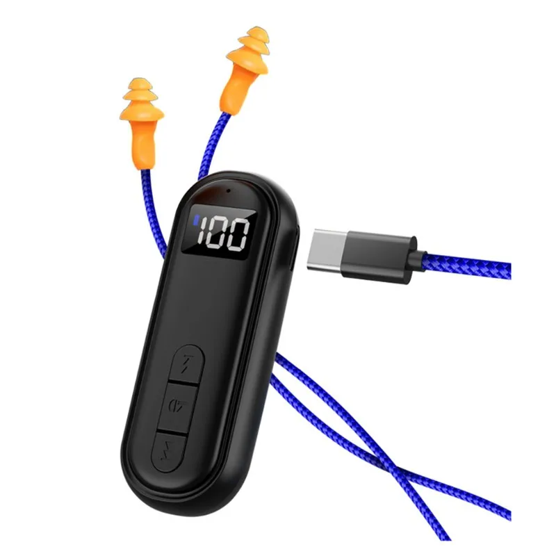 A003 Ear Plugs Headphones for Work, Noise Cancelling Earplugs, Bluetooth Earphones with Mic & Control for Construction Work