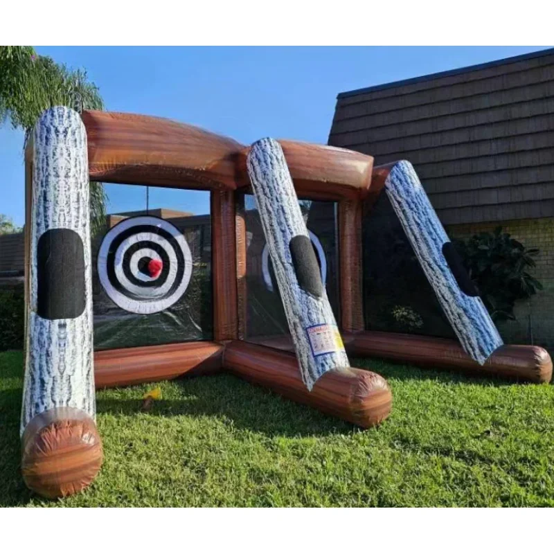 

Outdoor interactive axe throwing game inflatable kids party game rentals inflatable axe throw