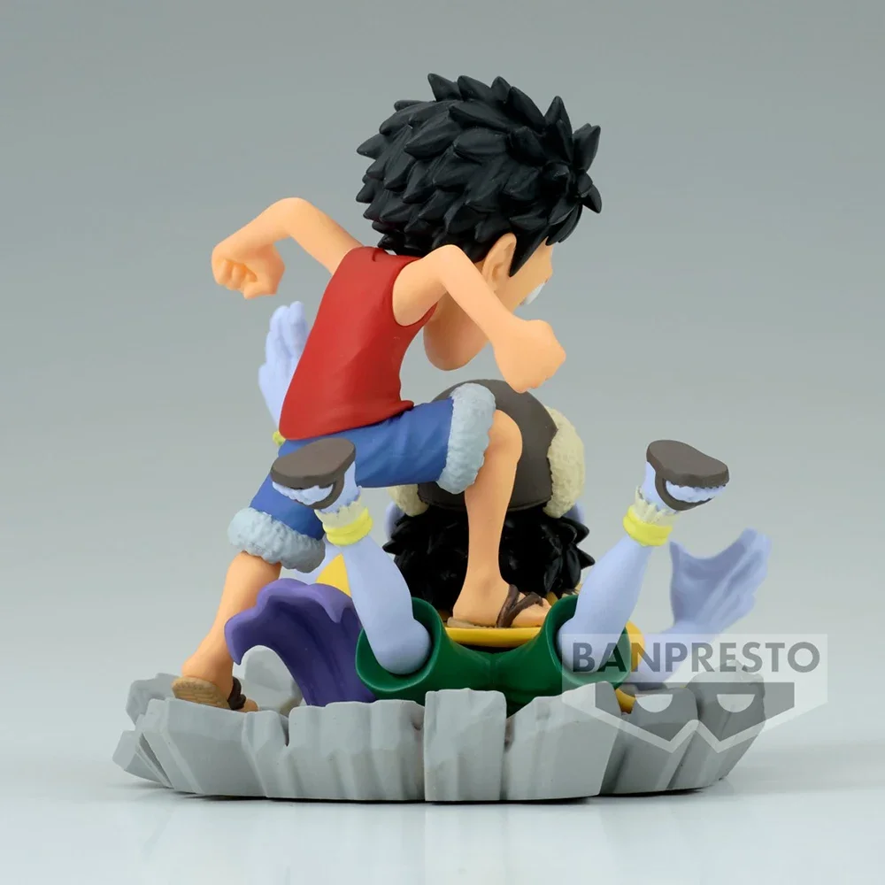 En Stock Bandai WCF One Piece Monkey D. Luffy Arlong Log Stories figura coleccionable mundial versión Q Anime modelo juguetes regalos