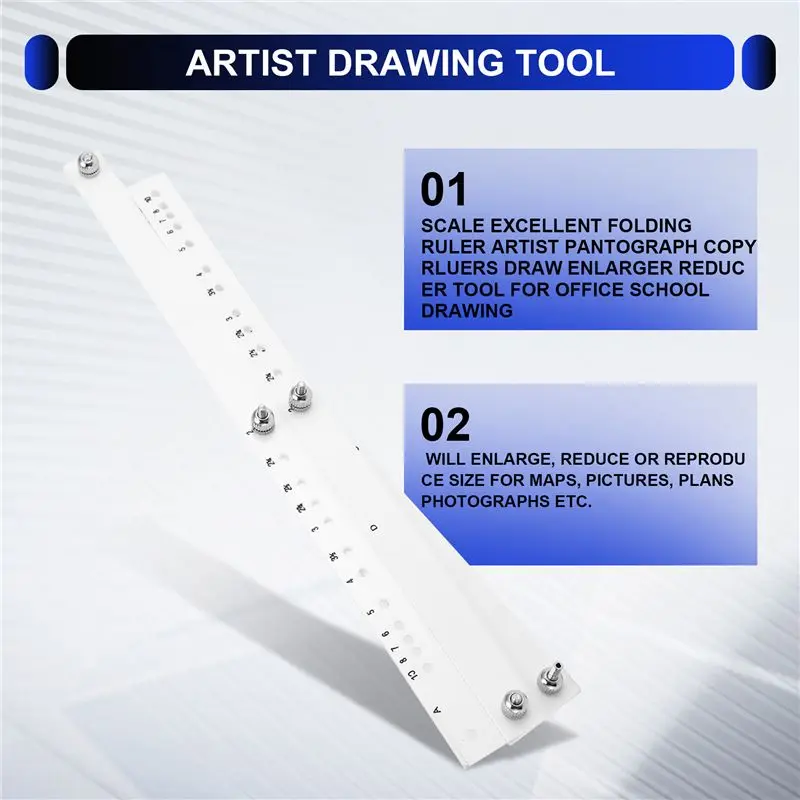 RALCA-Scale Excellent Folding Ruler Artist Pantograph Copy Rluers Draw Enlarger Reducer Tool For Office School Drawing