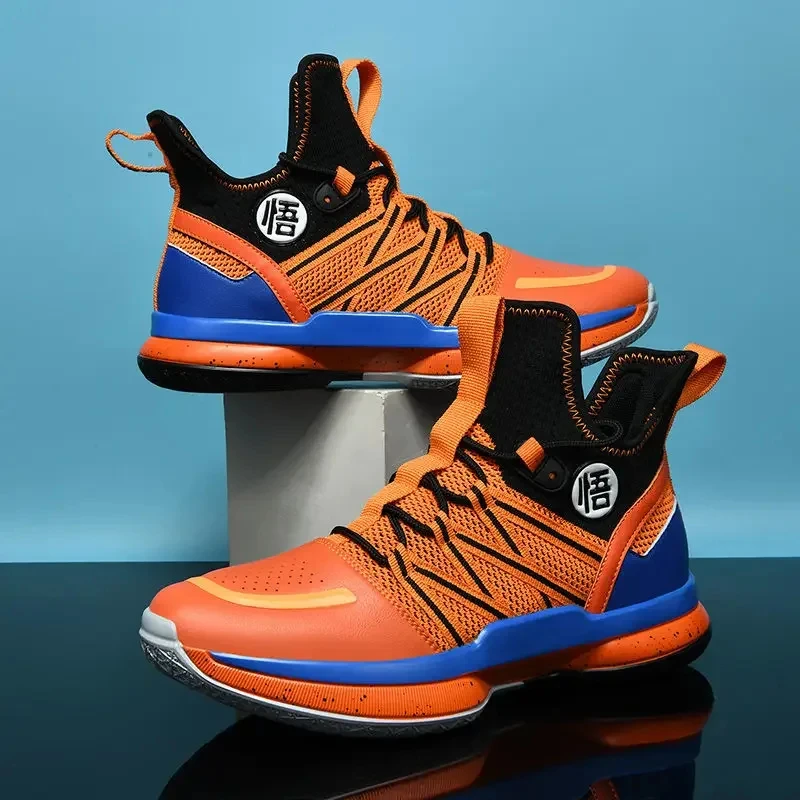 Son Goku luksusowe męskie buty do biegania Anime buty koszykowe oddychające Streetwear trampki Outdoor Sports siłownia buty do tenisa