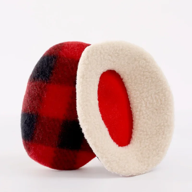 겨울용 두꺼운 따뜻한 플리스 귀덮개 - 남녀공용, 야외 추위 방풍 귀마개, 1쌍