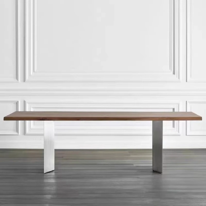 

Nordic Solid Wood Office Desks Conference Minimalist Office Desks Rectangle Office Furniture Escritorios De Oficina ZY40BGZ