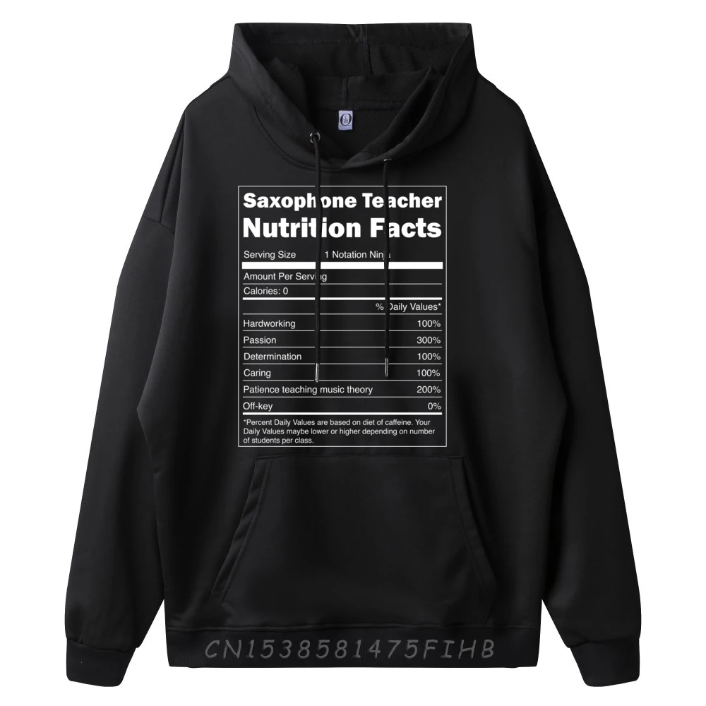 Music Teacher Funny Nutrition Facts Saxophone Teacher Camisas Basicas Hombre New Year 2025 Aesthetic