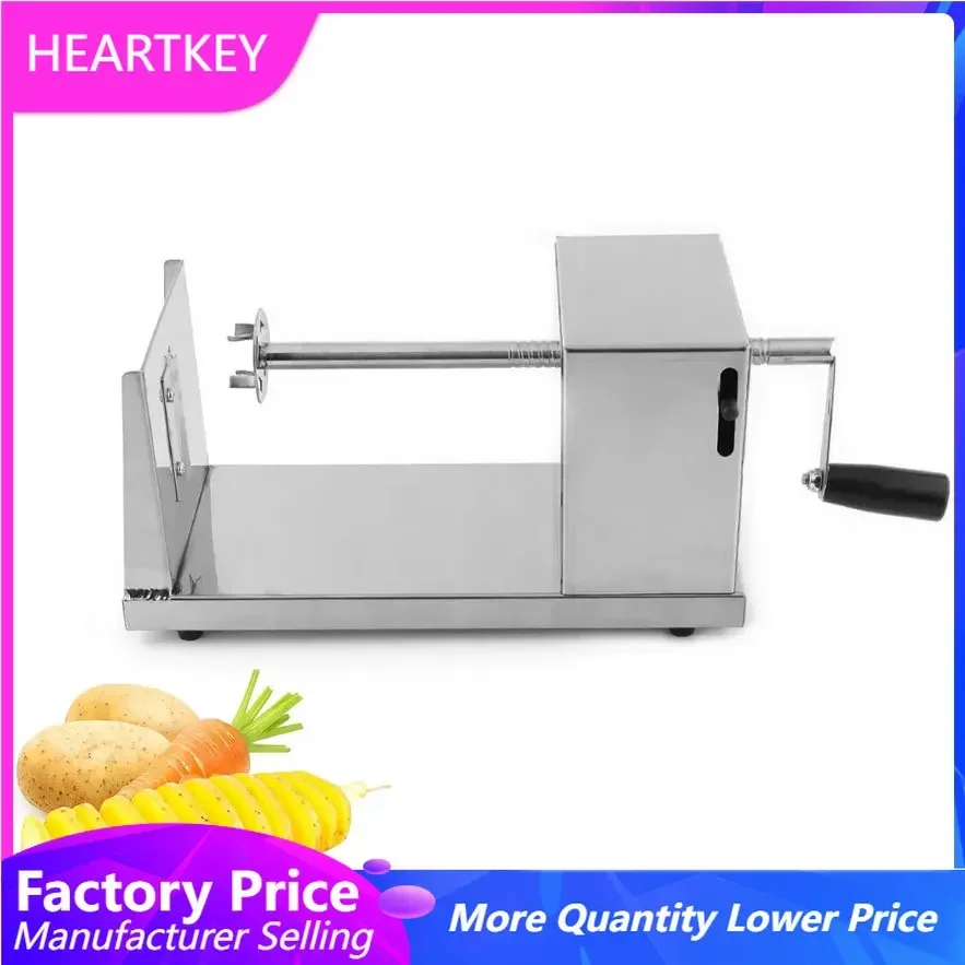

Potato Slicer Manual Stainless Steel Twisted Spiral French Fry Tornado PotatoTower Fruit Vegetable Cutter Kitchen Tool
